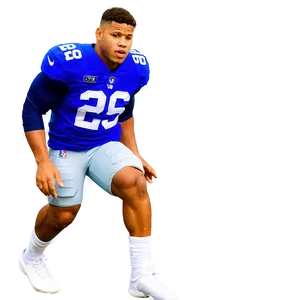 Saquon Barkley Pre-game Warmup PNG 12 PNG