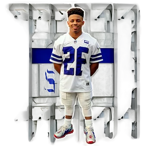 Saquon Barkley Rare Public Appearance PNG 06122024