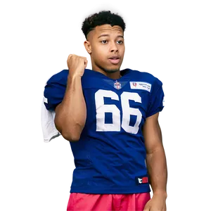 Saquon Barkley Team Huddle Leadership PNG Vlo15 PNG