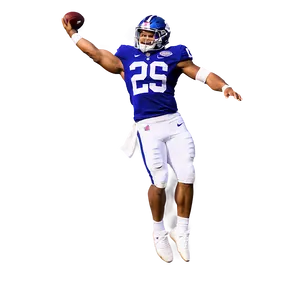 Saquon Barkley Victory Leap PNG Fji