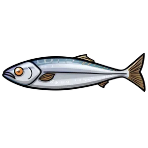 Sardine Cartoon Character PNG 35 PNG