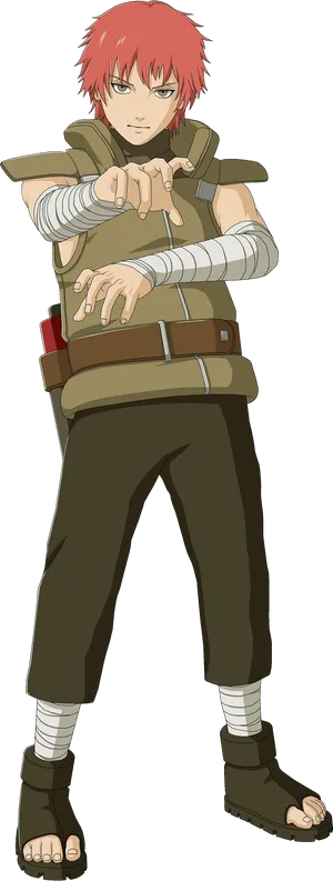 Sasori Standing Pose Naruto Anime PNG image