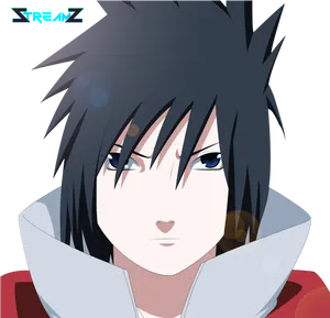 Sasuke Uchiha Anime Portrait PNG image