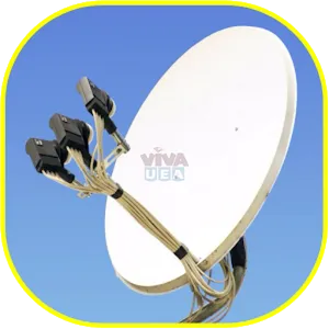 Satellite Dish Against Blue Sky PNG image