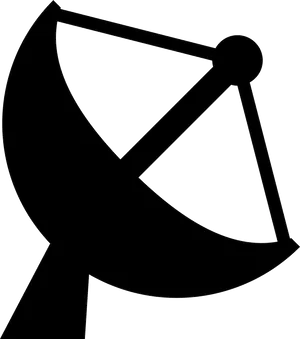 Satellite Dish Silhouette Graphic PNG