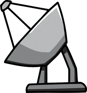 Satellite Dish Vector Illustration