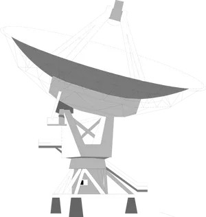 Satellite Dish Vector Illustration PNG