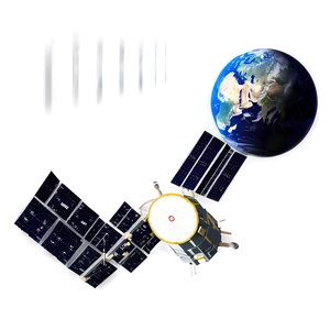Satellite Orbiting Earth PNG Uyh PNG