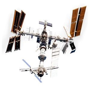 Satellite View Of Iss Over Earth Png Cfy PNG image