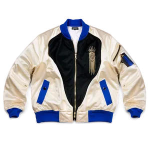 Satin Finish Bomber Jacket Png 06282024 PNG image