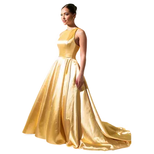 Satin Gown Dress PNG Axr