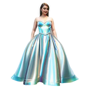 Satin Gown Dress PNG Hgh82