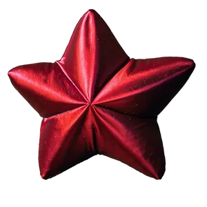 Satin Red Star PNG 95