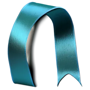 Satin Teal Ribbon Image Png 06282024 PNG image