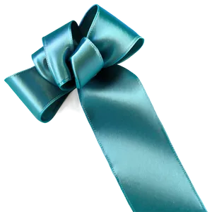 Satin Teal Ribbon Image Png 06282024 PNG image