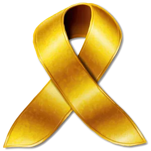 Satin Yellow Ribbon Graphic Png 06262024 PNG image