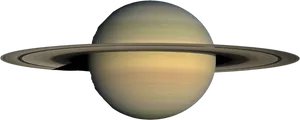 Saturn Planet Rings Space View PNG image