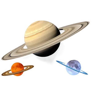 Saturn With Moons Png 20 PNG image