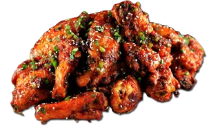 Saucy Chicken Wings Appetizer.png PNG image