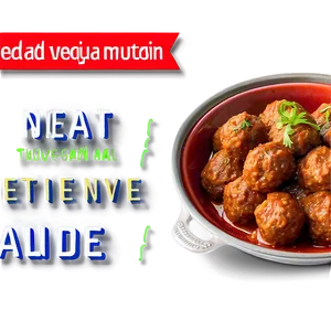 Saucy_ Meatballs_ Dish PNG image