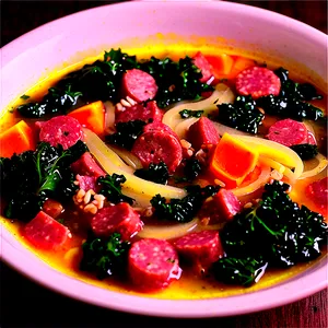Sausage And Kale Soup PNG 15