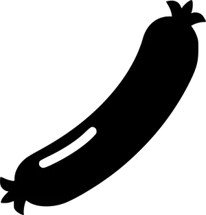 Sausage Silhouette Graphic PNG image