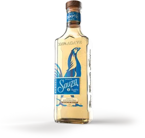 Sauza Blue Agave Tequila Bottle PNG image