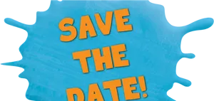Save The Date Announcement PNG image