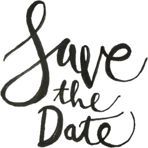 Save The Date_ Calligraphy PNG image