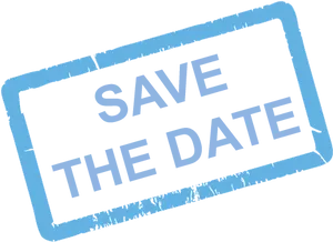 Save The Date Stamp Graphic PNG image