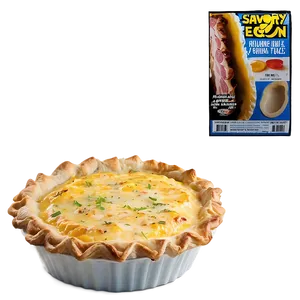 Savory Bacon And Egg Pie PNG Kqq65 PNG