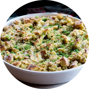 Savory Bread Pudding Green Peas PNG