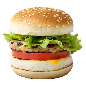 Savory Breakfast Burger Treat Png 06242024 PNG image