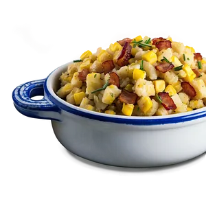 Savory Corn And Bacon Stuffing PNG Wyk PNG