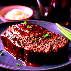 Savory Meatloaf With Ale Glaze PNG 06272024 PNG