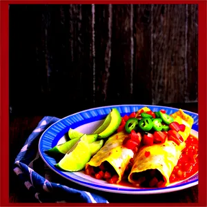 Savory Mexican Enchiladas PNG Brf