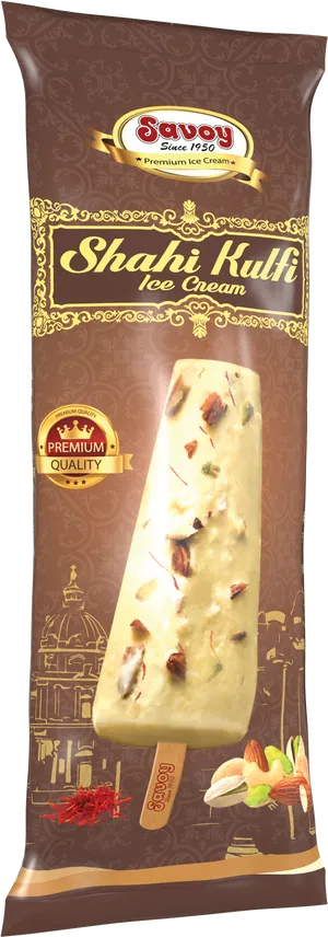Savoy Shahi Kulfi Ice Cream Package PNG