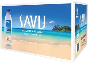 Savu Fijian Artesian Water Packaging PNG image