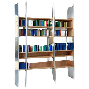 Scandinavian Bookshelf PNG 05242024