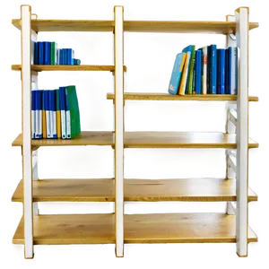 Scandinavian Bookshelf PNG 05242024