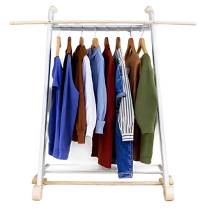 Scandinavian Clothes Rack Png Btt10 PNG image