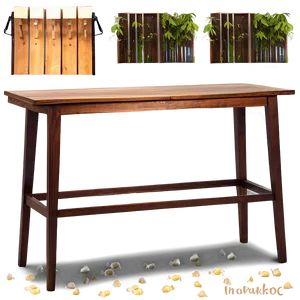 Scandinavian Style Bar Table Png 06282024 PNG image