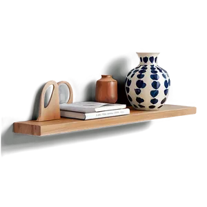 Scandinavian Style Wall Shelf PNG 80