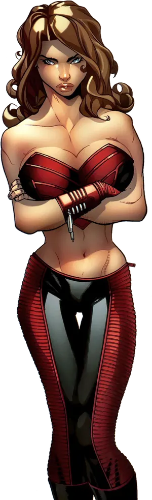 Scarlet Witch Comic Art PNG image