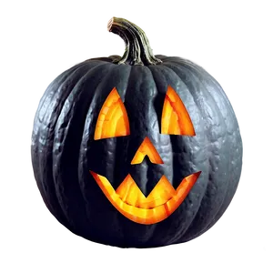 Scary Black Pumpkin Face PNG 70 PNG