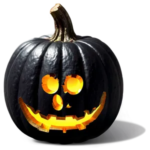 Scary Black Pumpkin Face PNG Qtj PNG