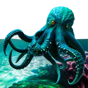 Scary Kraken Underwater Png 30 PNG image