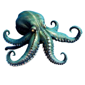 Scary Kraken Underwater Png Xjx96 PNG image