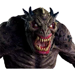 Scary Monster Close-up PNG 47 PNG