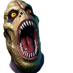 Scary Monster Mouth PNG 06212024